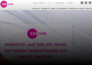 zee.one website for German Market – Awarded as site of the month